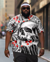 Men's Big & Tall Viking Day Skull Short Sleeve Crew Neck T-Shirt